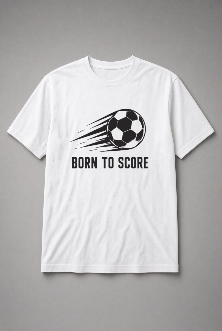 Born To Score Soccer Unisex T-Shirt - White