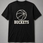 Buckets Basketball Unisex T-Shirt - Black