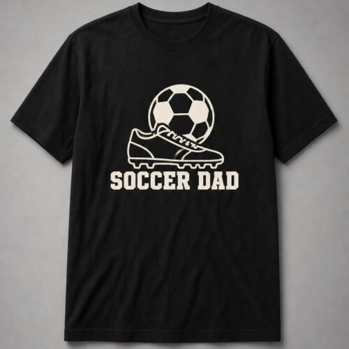 Soccer Dad Ball And Cleat Unisex T-Shirt - Black
