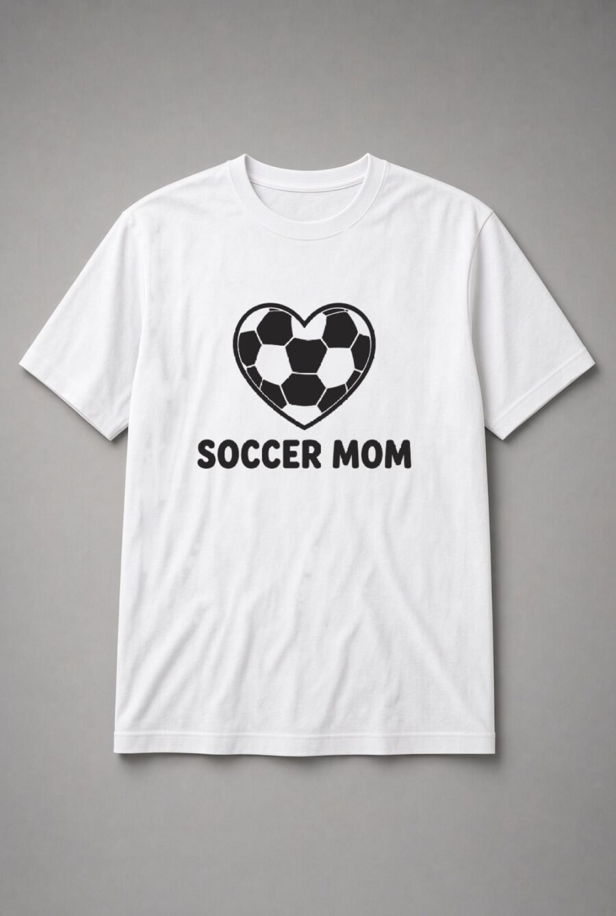 Soccer Mom Heart Unisex T-Shirt - White
