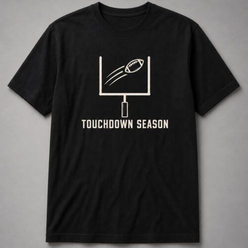 Touchdown Season Goalpost Unisex T-Shirt - Black